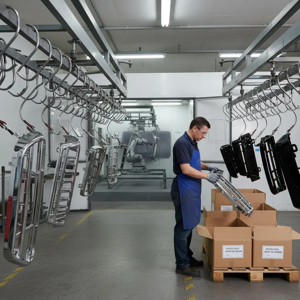 メッキ製品のフック掛け